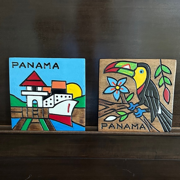 Colorful Panama Wall Art Set - Picture 1 of 6